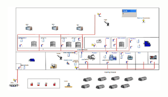 Overview of user interface for a typical simulation